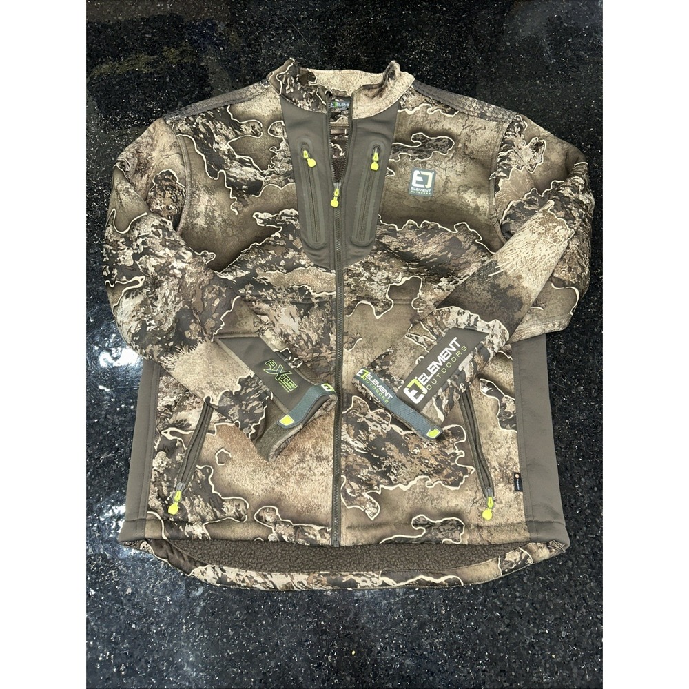 Element Outdoors Men's Axis Midweight Fleece Lined Jacket (Realtree Excape) XL
